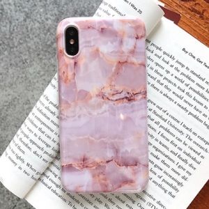 IPhone X/XS light pink marble case